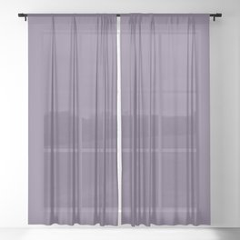 NOW GRAPE COMPOTE COLOR. DUSTY PURPLE SOLID COLOR Sheer Curtain