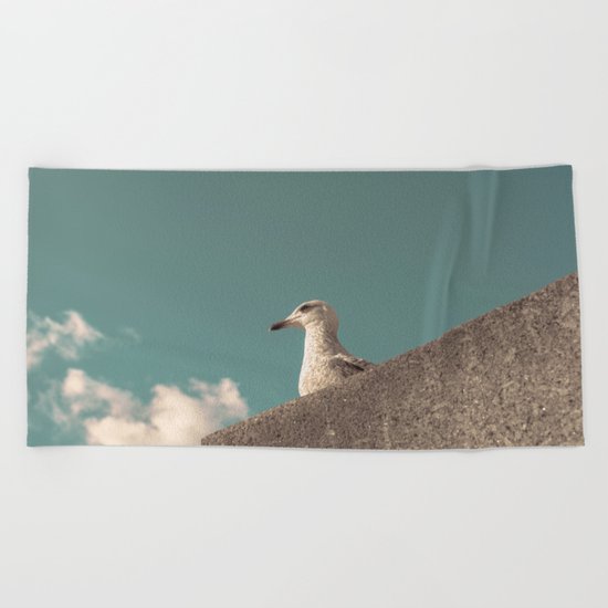 Waiting for Summer Beach Towel