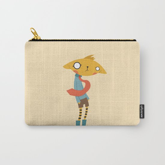 Cat with Tie Carry-All Pouch