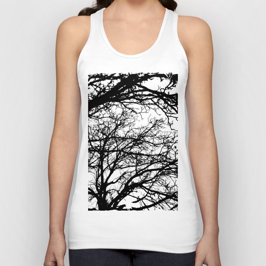 black tree Unisex Tank Top