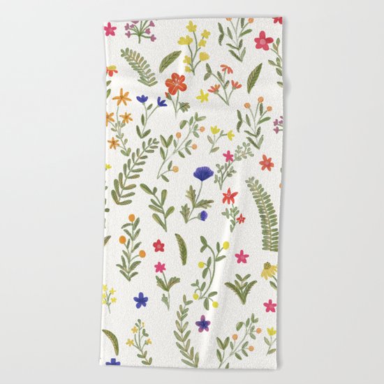 Spring Garden Beach Towel