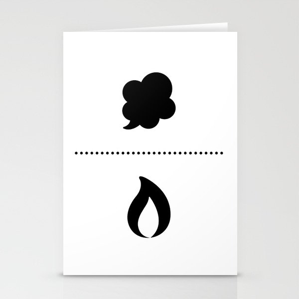 Up In Smoke | Down In Flames Stationery Cards