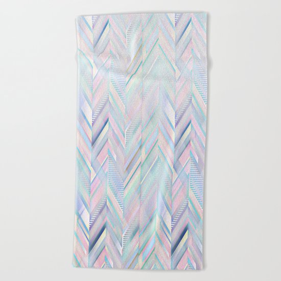 Pastel pattern Beach Towel