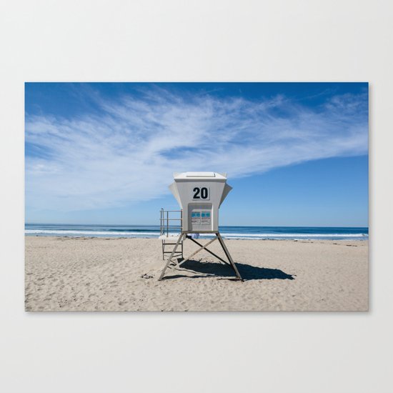 California Beach Day II Canvas Print
