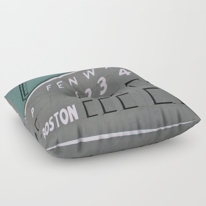 Fenwall -- Boston Fenway Park Wall, Green Monster, Red Sox Floor Pillow