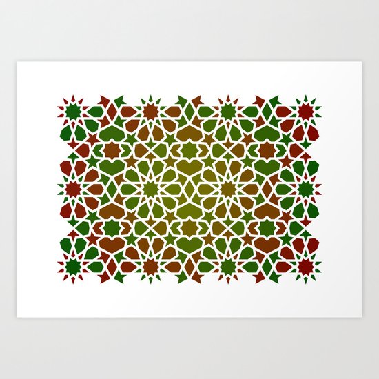 Red & Green Art Print