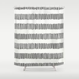 Striped Universe Shower Curtain