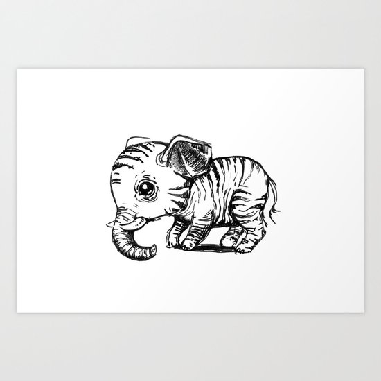 Elephant Art Print