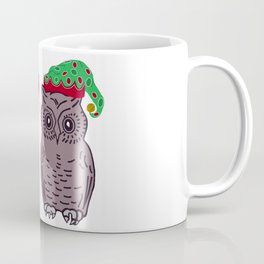 Santa Owl and Elf Owl Coffee Mug