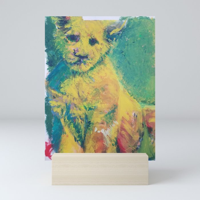 Lion cub Mini Art Print