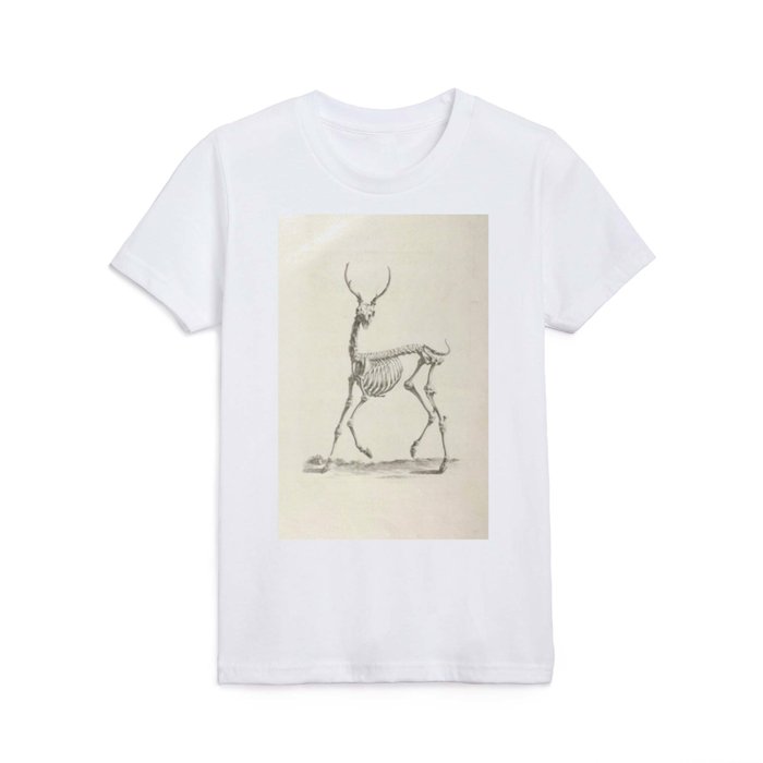 Deer Skeleton Kids T Shirt