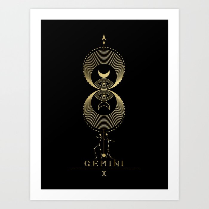 Gemini Zodiac Constellation Art Print
