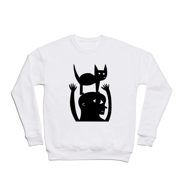 Cat On My Head Crewneck Sweatshirt