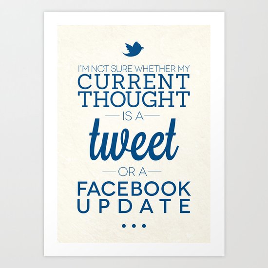 Social Media Art Print