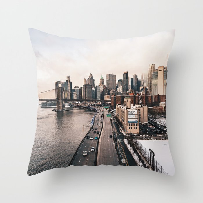 NYC Skyline Throw Pillow