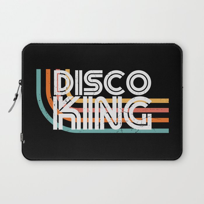 Disco King Retro Stripes Laptop Sleeve