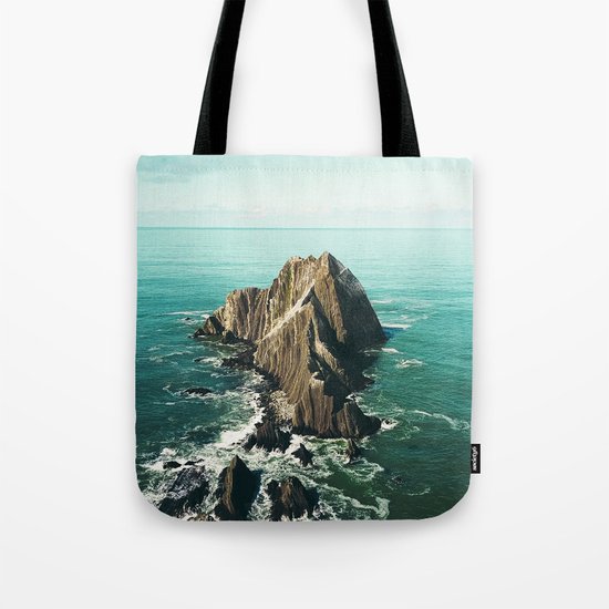 Island green sea Tote Bag