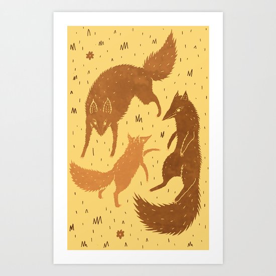 Wolf Pack Art Print