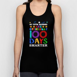 Day Of School 100th Smarter 100 Teacher 5th Grader Unisex Tank Top