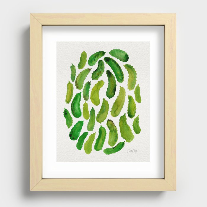 Pickles Recessed Framed Print