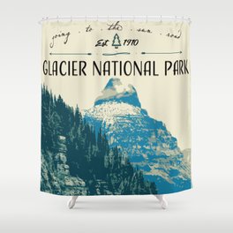 Glacier National Park - Going to the Sun Road Shower Curtain
