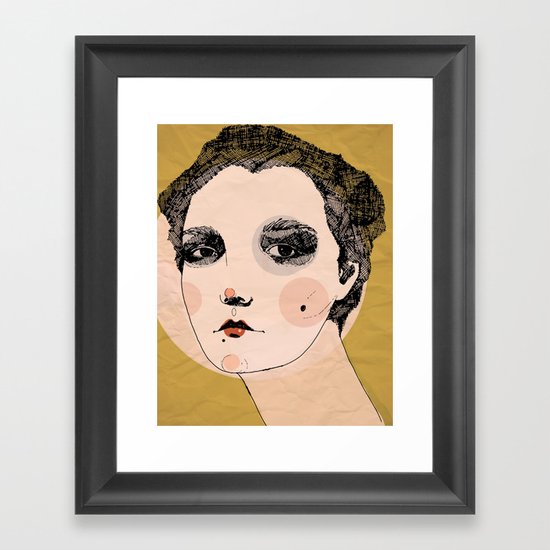 long neck Framed Art Print