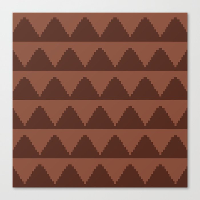 Geometric Pyramid Pattern XXXVIII Canvas Print