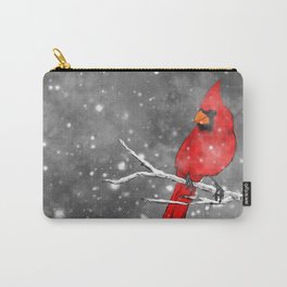 Cardinal in the Snow Carry-All Pouch