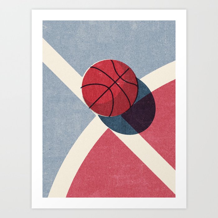BALLS / Basketball (Outdoor) Art Print