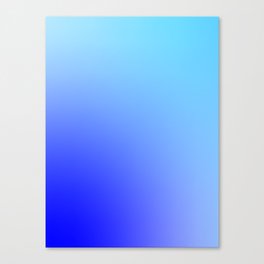 36 Blue Gradient 220506 Aura Ombre Valourine Digital Minimalist Art Canvas Print
