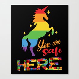 You are safe here Canvas Print