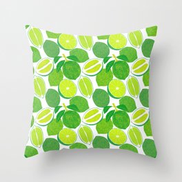 Lime Harvest Throw Pillow