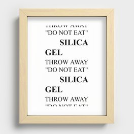 SILICA GEL Package Art Recessed Framed Print