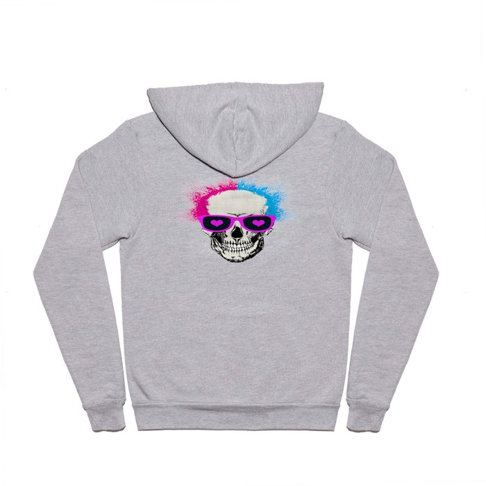 Love is everywhere - skull with pink glasses Hoody