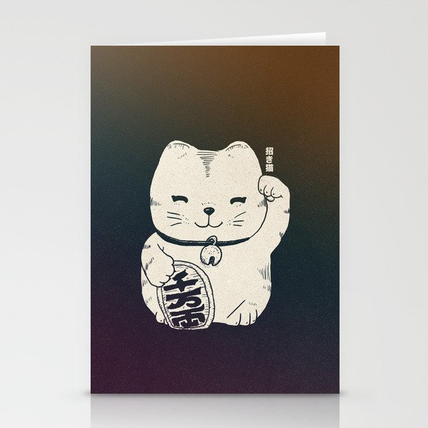 FORTUNE CAT Stationery Cards