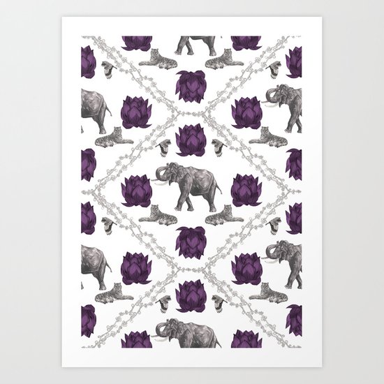 The Tale of Two Tigers Art Print