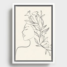 Blooming I Framed Canvas