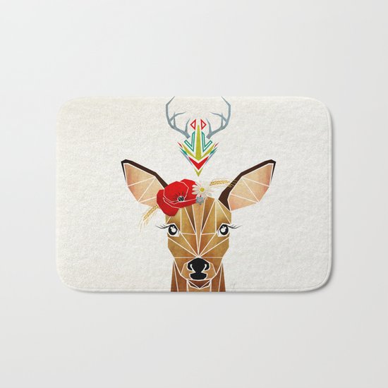 biche oh ma biche ! Bath Mat