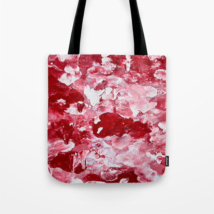 Red Drips Tote Bag