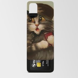 “Cat with Felt Hat” by Maurice Boulanger Android Card Case