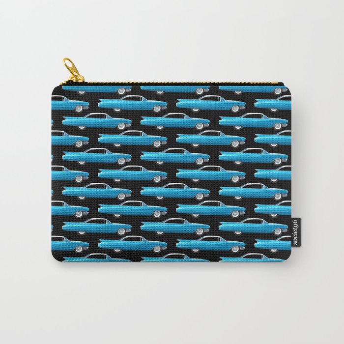 60's well finned Caddy in blue - pattern version Carry-All Pouch