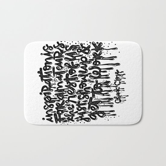 inspiration is for amateurs Bath Mat