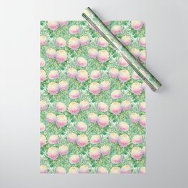 Chrysanthemums bouquet watercolour Wrapping Paper