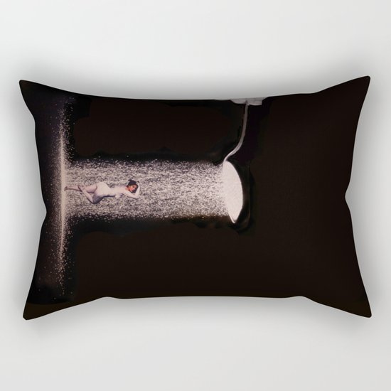 Collage "Feed ME" Rectangular Pillow