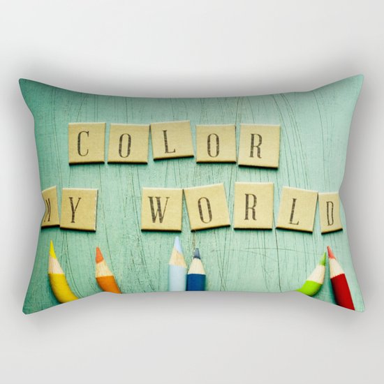 Color My World Rectangular Pillow