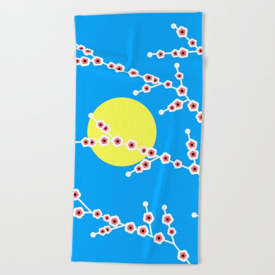 Trees in bloom Beach Towel