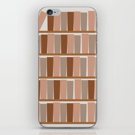 bookshelf (brown tone family) iPhone Skin