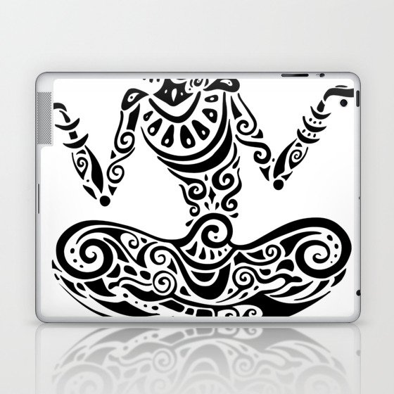 Tara Yoga Meditation Lotus Pose Hand Drawn Illustration Polynesian Style Tattoo Laptop Ipad Skin By Katyau Society6,Chibi Fluffy Cat Cute Cat Drawing