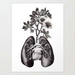 Flourishing Lungs Art Print