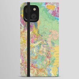 USGS Geological Map of North America iPhone Wallet Case